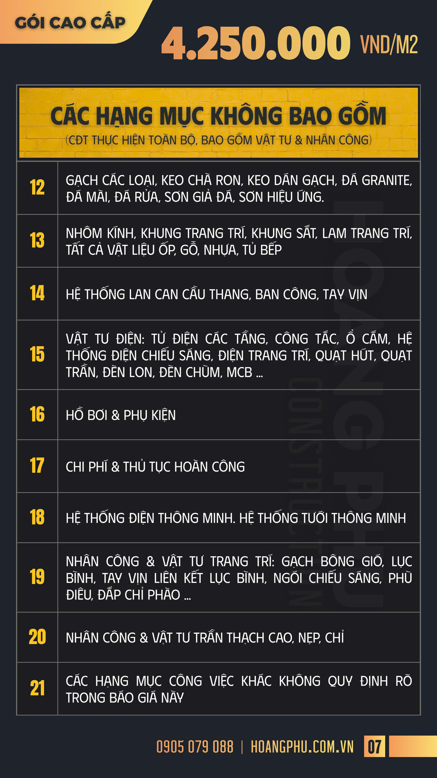 Bảng giá 8