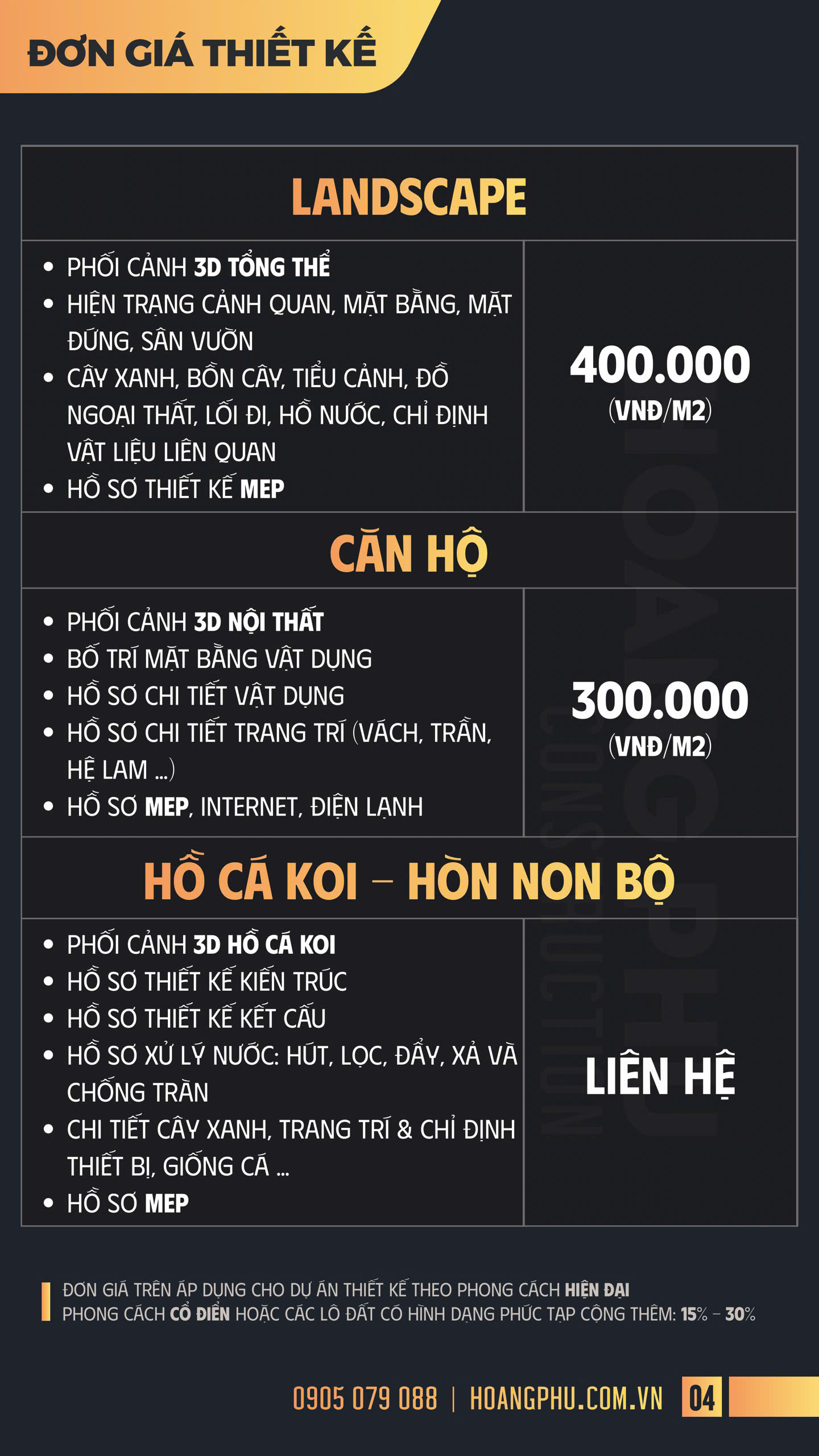 Bảng giá 5